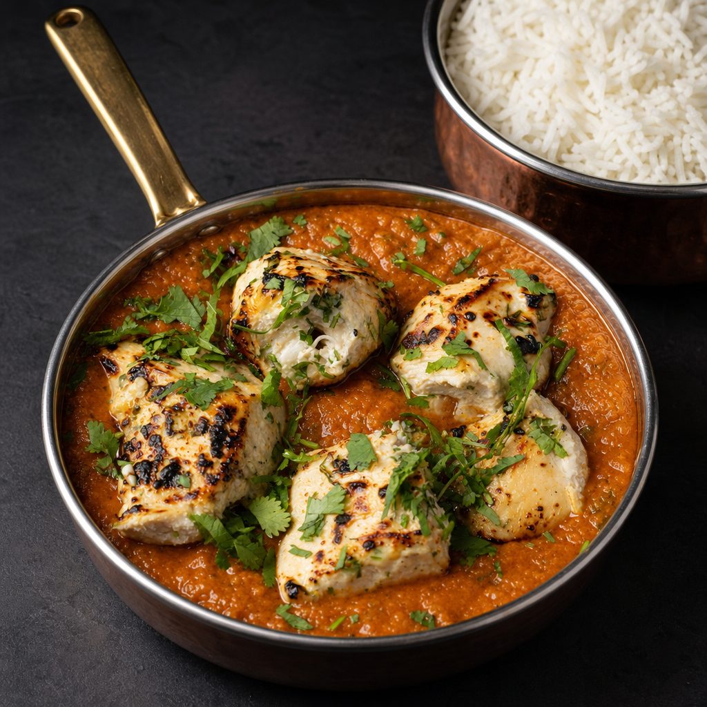 Curry: Paneer Tikka Masala (G, N).