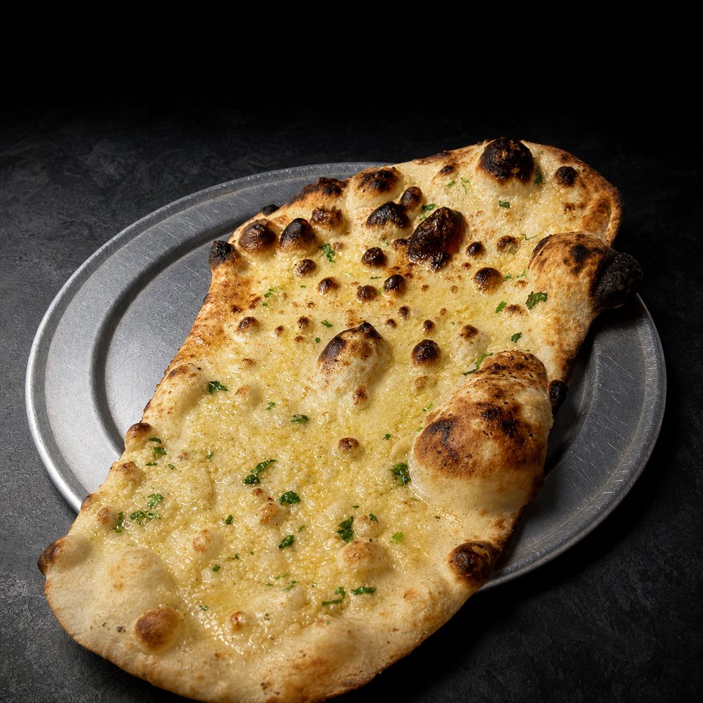 Garlic Naan (N).