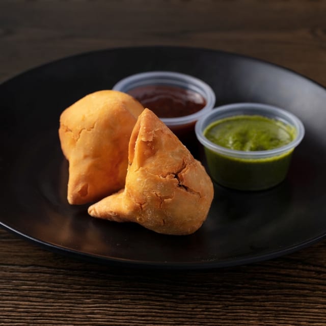 Samosa (V, D).