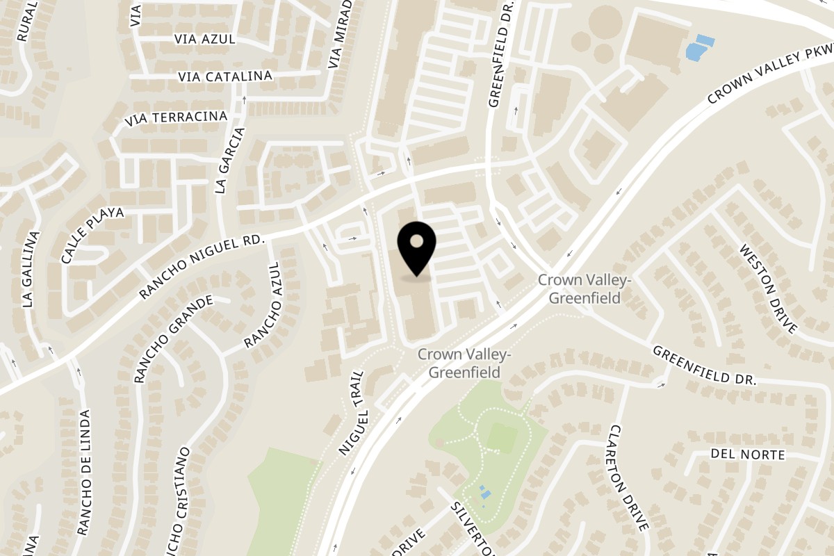 Map showing the location of Rangeen Kitchen on 28241 Crown Valley Pkwy Suite G in Laguna Niguel